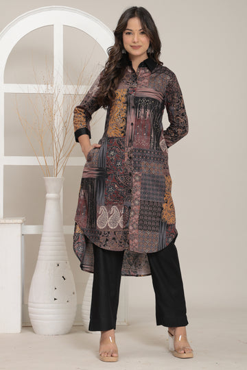 Noir Mosaic Kurta Set