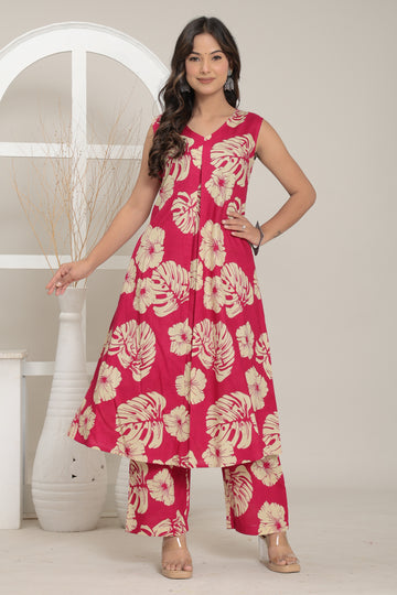 Tropical Bloom Cotton Co-ord Set