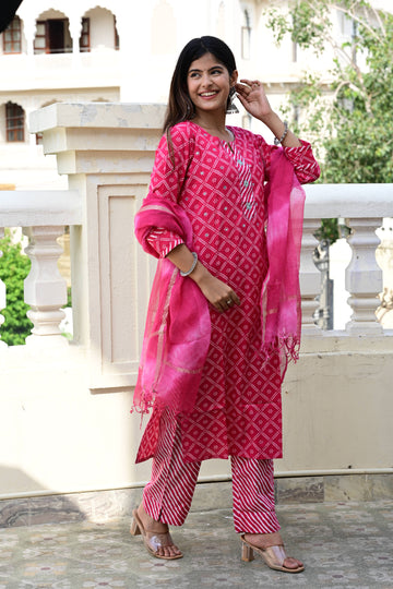 BHANDHEJ STRAIGHT SUIT