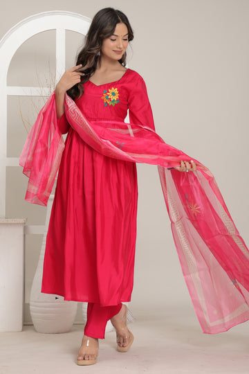 Gulab Tara Anarkali Set | Ruii Fashion