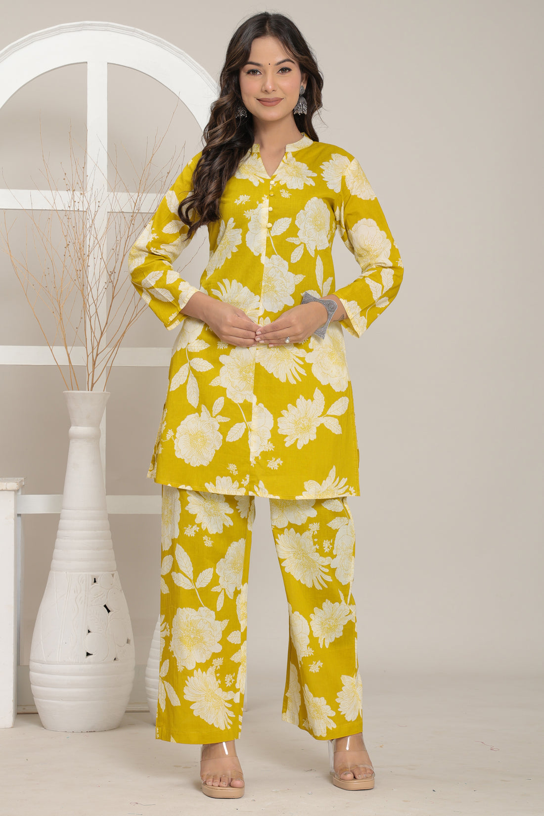 Mustard Bloom Co-ord Set