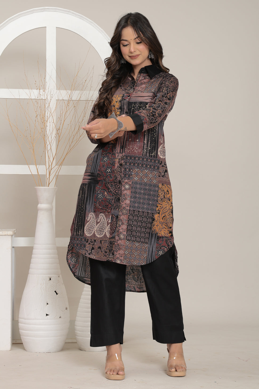 Noir Mosaic Kurta Set